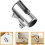 Wall Mounted Retractable Belt Barrier Crowd Control Safety Tape Black Strap Silver Case 8