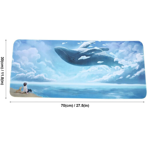 Creative Mouse Pad Rectangular Gaming Desk Mat Rubber Cloth Non-Skid Keyboard Mouse Mat 1