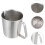 Stainless Steel Measuring Cup Scale Graduated Cup for Kitchen Laboratory Use Ergonomic Handle 5