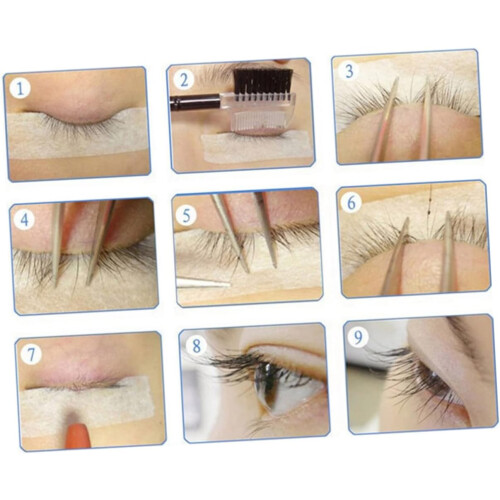 100 patchs pour extensions de cils sous masque de protection en papier 1