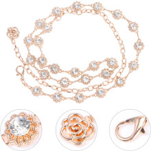 Strassgürtel, kreative Kette, stilvolle Metallkette für Pullover, dekoratives Damenaccessoire für Taille und Körper