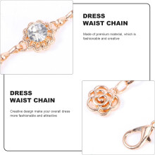 Strassgürtel, kreative Kette, stilvolle Metallkette für Pullover, dekoratives Damenaccessoire für Taille und Körper