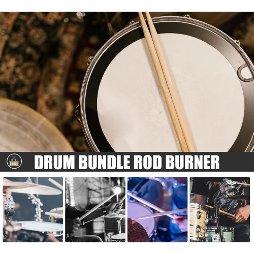 1 Pair Wooden Percussion Drumsticks Practical Drumstick Sturdy Unique Design Craftsmanship 2