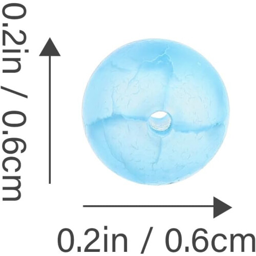 Matte blaue Achatperlen, 6 mm, 62 Stück, Strang, DIY-Schmuckperlen 2