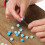 Matte blaue Achatperlen, 6 mm, 62 Stück, Strang, DIY-Schmuckperlen 4