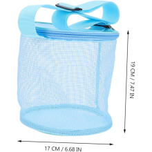 Sac de rangement en filet pour garçons et filles, sac de voyage avec motif coquillage respirant