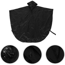 Poncho impermeable para silla de ruedas con cierre de velcro, prenda de lluvia de cobertura total.