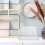 4tier Pen Holder Storage Rack for Office Display Acrylic Design Slots 7