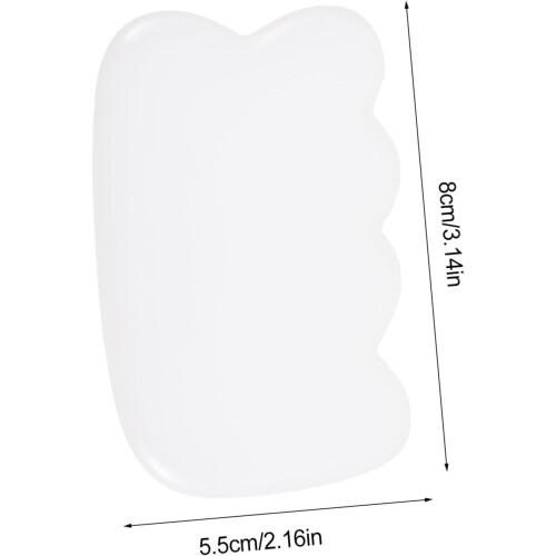 Jade Gua Sha Schabebrett für Gesichtsmassage Ergonomisch 1