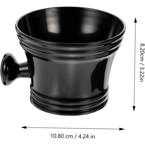 Escova de barbear homens e taça de sabão de plástico 2pcs para barba cuidado 1