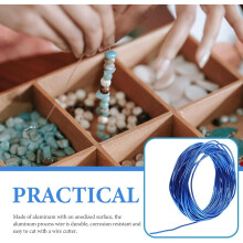Soft Blue Aluminum Wire 3.0mm 15m for DIY Jewelry Wire for Arts and Crafts Projects