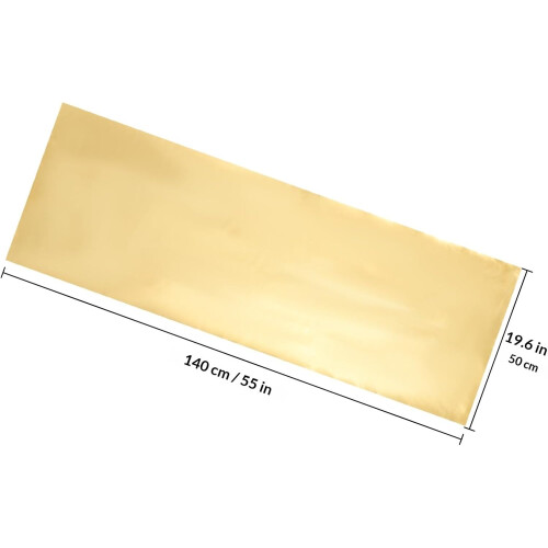Σεντόνι από δέρμα PU με χρυσό σχέδιο 50x140cm, διακοσμητικό υλικό από τεχνητό δέρμα 1