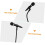 Support de microphone de table réglable, stable et lourd, en métal noir. 6