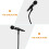 Support de microphone de table réglable, stable et lourd, en métal noir. 8