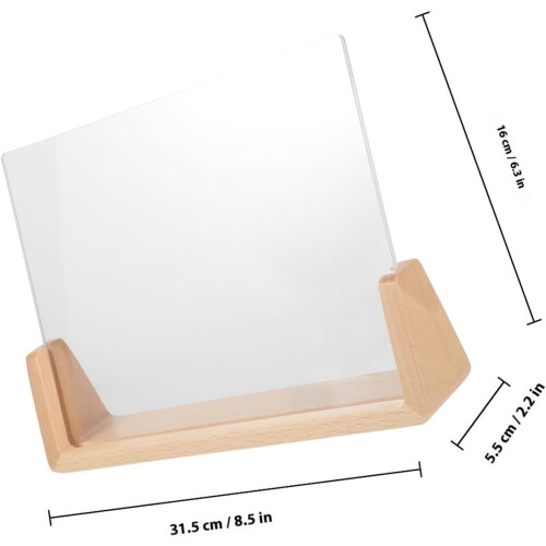 Bilderrahmen aus Holz mit Bodenladefunktion und verbreiterter Basis 1
