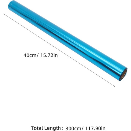 Pellicola elettrostatica per vetri e finestre, in PVC blu 1