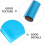 Pellicola elettrostatica per vetri e finestre, in PVC blu 3