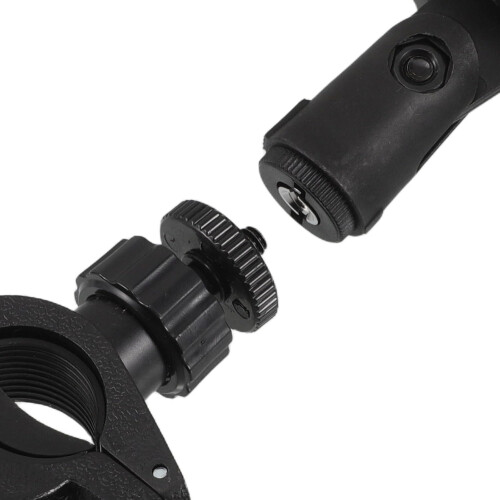 Support de microphone réglable avec pince pour diffusion en direct, conception trépied et pince de microphone extensible 2