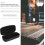 Saco portátil de microfone com grande capacidade e material EVA resistente à gota 8