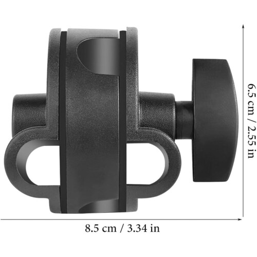 Adaptateur de rallonge pour microphone, adaptateur de bras de microphone, ABS noir, polyvalent et compatible 1