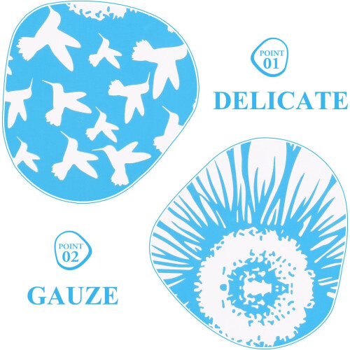 Gauze Mesh Screen Stencil for Silk Screen Printing, Portable Sign Stencil with Delicate Pattern Design 2