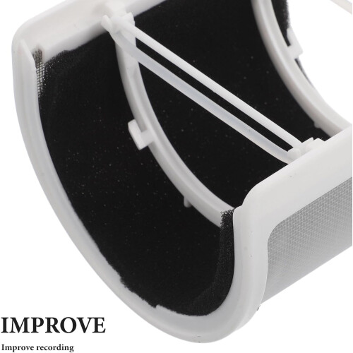 U-shaped Microphone Pop Filter Microphone Shield Covers Noise Reduction Breathable Design Metal 2
