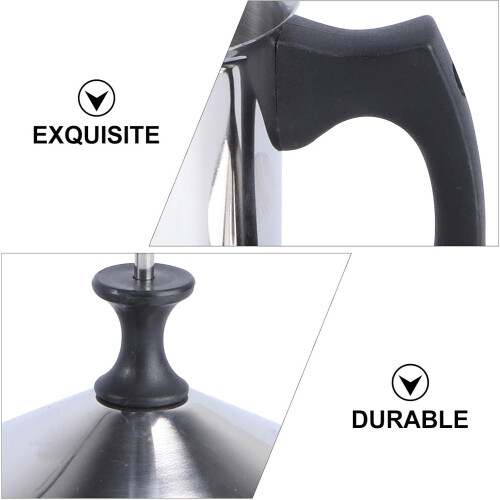 Mousseur à mousse manuel à pompe robuste en acier inoxydable, capacité de 800 ml 2