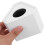 Support de microphone blanc pour micro d'interview, en plastique robuste et mousse. 1