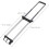 Alloy Telescopic Luggage Handle Replacement for Suitcase Adjustable Retractable Luggage Pull Repair Part 2