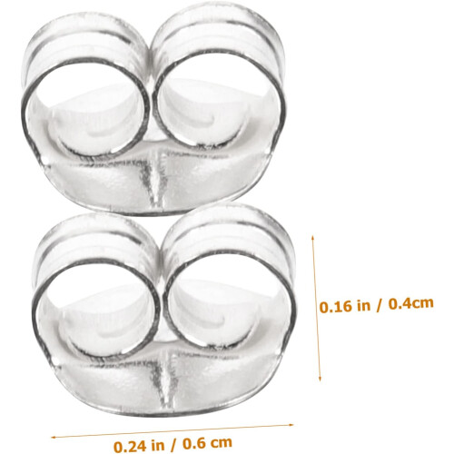 Earring Backs Screw Back for Earrings Replacement Sterling Silver Protective Ear Jewelry 1