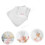 Στολή Σεφ Φωτογραφικό Στυλ για Μήνες Μαλακή Αναπνέουσα Ποδιά και Καπέλο 8