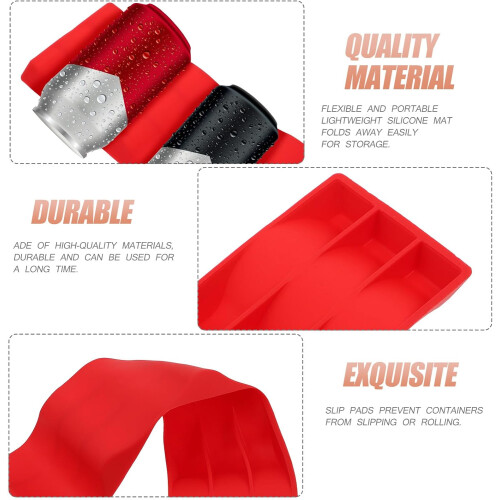 Silicone Stacker Wine Bottle Folding Rack Pyramids Shape Portable Non-Slip Holder 2
