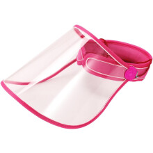 Sombrero de verano con protección solar UV y cubierta facial a prueba de salpicaduras, gorra parasol rosada