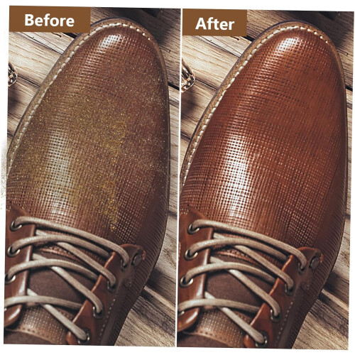 Leather Shoe Polish Maintenance Tool Shine Sponge Comfortable Grip Brush 2