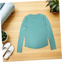 Sonnenschutz-Sporttop für Damen, leichtes, lockeres Langarm-Rashguard-Top, schnelltrocknend, Trainingstop