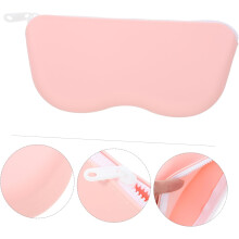 Oculos de silicone caso impermeável óculos de zíper bolsa de viagem caso de óculos de sol organizador de óculos rosa portátil