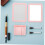 Magnetic Vanity Mirror for Locker with Storage Box and Comb Rectangular Small Makeup Mirror 6