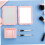 Magnetic Vanity Mirror for Locker with Storage Box and Comb Rectangular Small Makeup Mirror 7