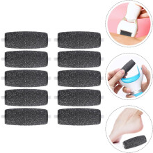 Lot de 10 têtes de rechange pour lime électrique à pieds - Accessoires de pédicure professionnels - Outils d'élimination des peaux mortes