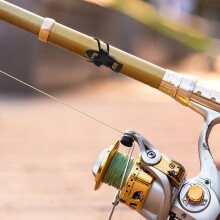 Lot de 10 petits porte-hameçons avec coussinet en mousse pour canne à pêche en mer, porte-appâts portable