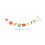 Schulanfangsbanner-Set, bunte Alphabet-Papiergirlande 2
