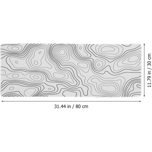 Μεγάλο Mouse Pad για Gaming 300x800x3mm με εκτεταμένο τοπογραφικό χάρτη και ραμμένες άκρες 1