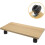 Mobile CPU Stand with Rolling Wheels, Wooden Computer Tower Base in Light Walnut 2
