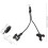 Support de microphone de bureau à double bras flexible 2 en 1 2