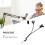 Support de microphone de bureau à double bras flexible 2 en 1 3