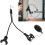 Support de microphone de bureau à double bras flexible 2 en 1 5