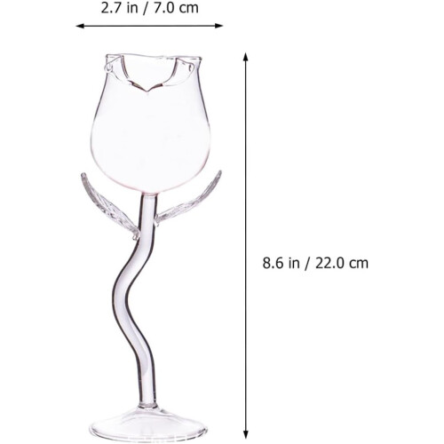 Roséweingläser, Partyweingläser, kreatives dreidimensional 1