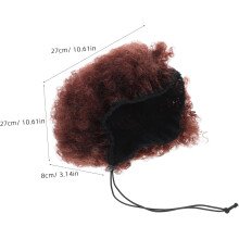 Perucas curtas afro curly para mulheres peluca mofada cabelo sintético para Halloween Cosplay Role Play Party