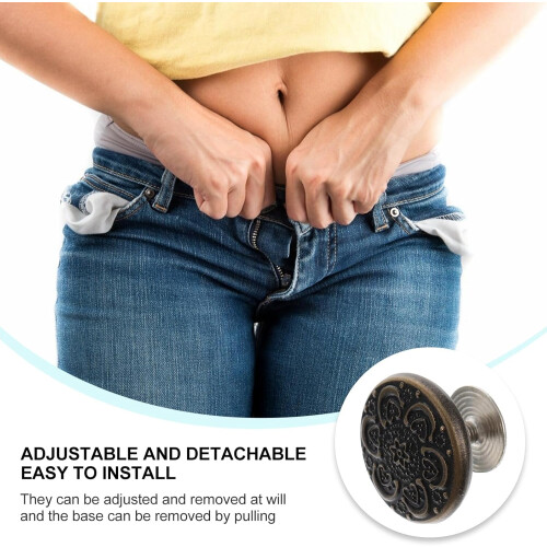 10 boutons pour jeans et pantalons, style simple, à monter soi-même. 1