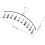 Rust Resistant Prevents Clothes from Blowing Sock Drying Rack with 10 Clips 2